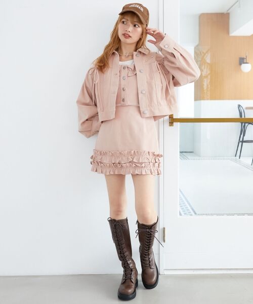 MAJESTIC LEGON / マジェスティックレゴン Gジャン・デニムジャケット | ビジューリボンGジャン | 詳細15