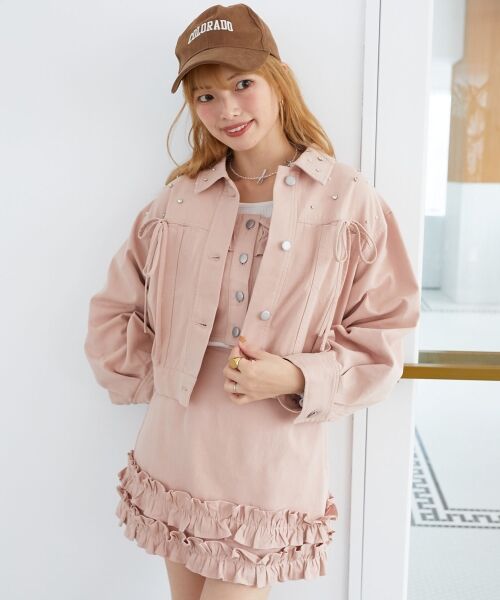 MAJESTIC LEGON / マジェスティックレゴン Gジャン・デニムジャケット | ビジューリボンGジャン | 詳細18