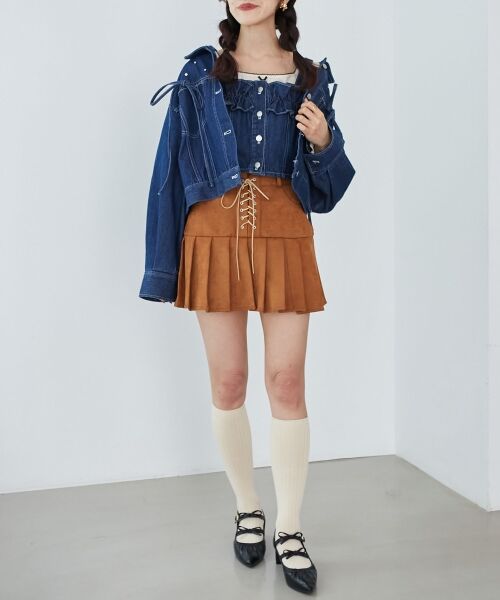 MAJESTIC LEGON / マジェスティックレゴン Gジャン・デニムジャケット | ビジューリボンGジャン | 詳細23