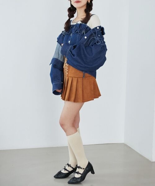 MAJESTIC LEGON / マジェスティックレゴン Gジャン・デニムジャケット | ビジューリボンGジャン | 詳細24