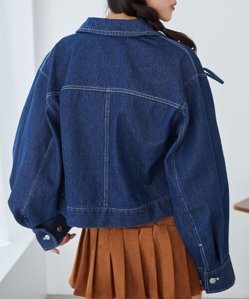 MAJESTIC LEGON / マジェスティックレゴン Gジャン・デニムジャケット | ビジューリボンGジャン | 詳細27