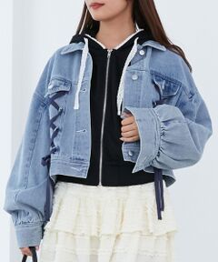 MAJESTIC LEGON / マジェスティックレゴン Gジャン・デニムジャケット | サイドレースアップGジャン