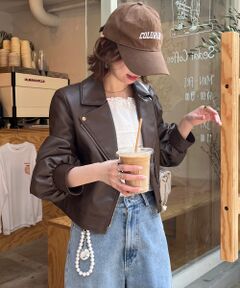 MAJESTIC LEGON / マジェスティックレゴン その他アウター | Ladyショートライダース