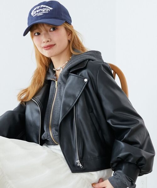 MAJESTIC LEGON / マジェスティックレゴン その他アウター | Ladyショートライダース | 詳細13