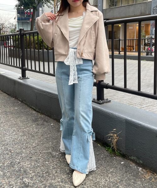 MAJESTIC LEGON / マジェスティックレゴン その他アウター | Ladyショートライダース | 詳細21