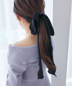 ベロアリボンヘアアクセ