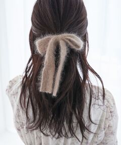 ニットリボンヘアアクセ