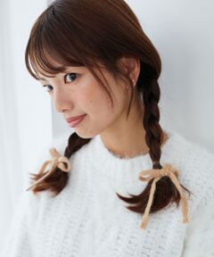 ニットリボンヘアピンセット