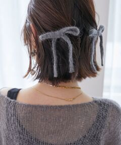 ニットリボンヘアピンセット