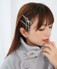 シャイニーリボンヘアピンset