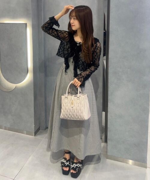 MAJESTIC LEGON / マジェスティックレゴン カーディガン・ボレロ | ◎フリルカラーリボンカーディガン | 詳細11