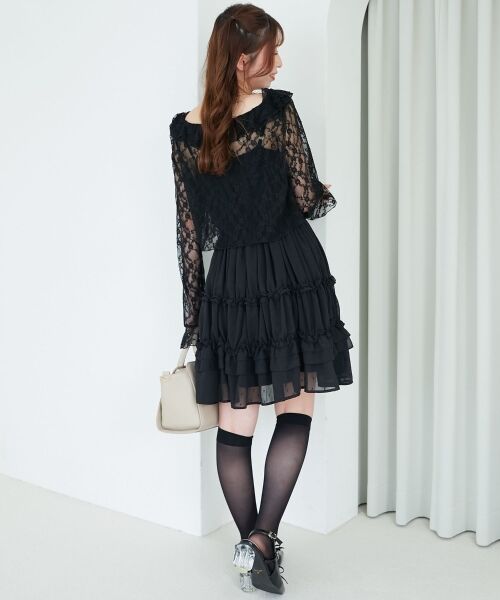 MAJESTIC LEGON / マジェスティックレゴン カーディガン・ボレロ | ◎フリルカラーリボンカーディガン | 詳細16