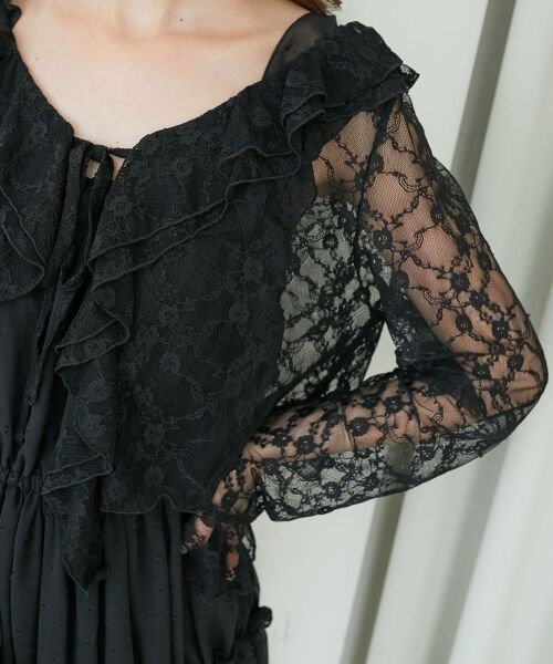 MAJESTIC LEGON / マジェスティックレゴン カーディガン・ボレロ | ◎フリルカラーリボンカーディガン | 詳細20