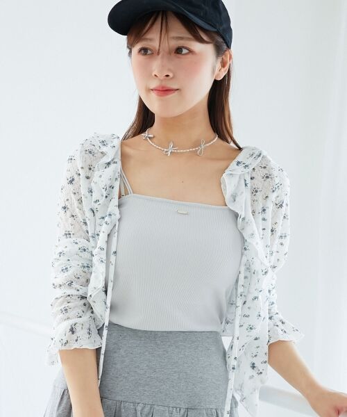 MAJESTIC LEGON / マジェスティックレゴン カーディガン・ボレロ | ◎フリルカラーリボンカーディガン | 詳細24