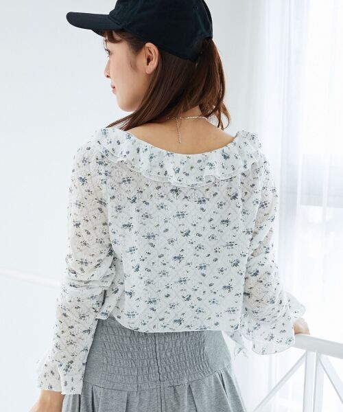 MAJESTIC LEGON / マジェスティックレゴン カーディガン・ボレロ | ◎フリルカラーリボンカーディガン | 詳細26