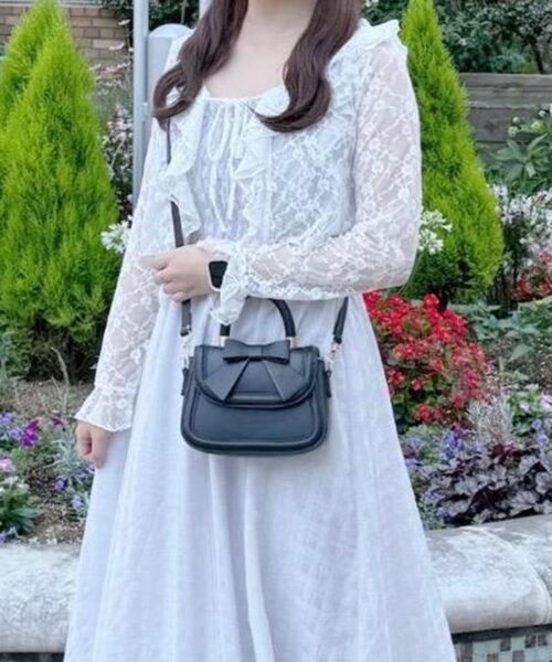 MAJESTIC LEGON / マジェスティックレゴン カーディガン・ボレロ | ◎フリルカラーリボンカーディガン | 詳細9