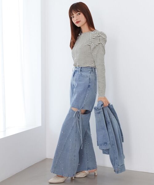 MAJESTIC LEGON / マジェスティックレゴン カットソー | クルーネックパワショルトップス | 詳細11