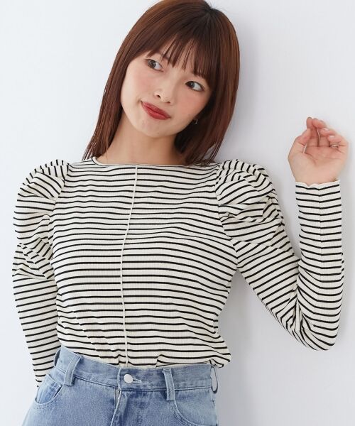 MAJESTIC LEGON / マジェスティックレゴン カットソー | クルーネックパワショルトップス | 詳細13