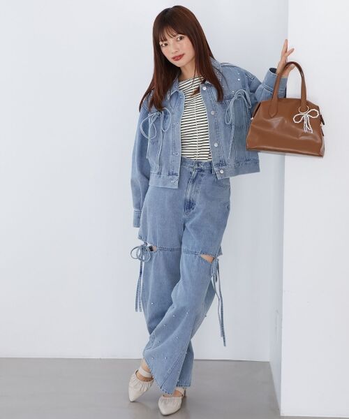 MAJESTIC LEGON / マジェスティックレゴン カットソー | クルーネックパワショルトップス | 詳細9