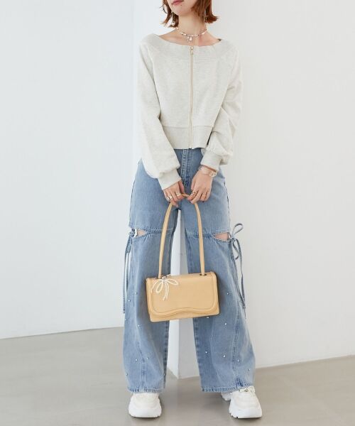 MAJESTIC LEGON / マジェスティックレゴン スウェット | オフショルジップスウェット | 詳細1