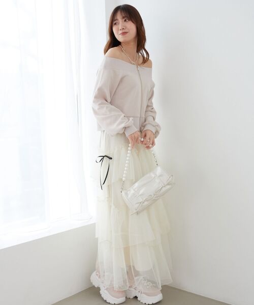 MAJESTIC LEGON / マジェスティックレゴン スウェット | オフショルジップスウェット | 詳細12