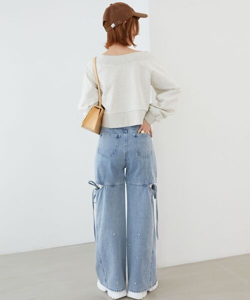 MAJESTIC LEGON / マジェスティックレゴン スウェット | オフショルジップスウェット | 詳細3