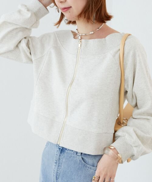 MAJESTIC LEGON / マジェスティックレゴン スウェット | オフショルジップスウェット | 詳細5