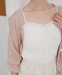 MAJESTIC LEGON / マジェスティックレゴン キャミソール・チューブトップ | カップ付きシャーリングキャミ