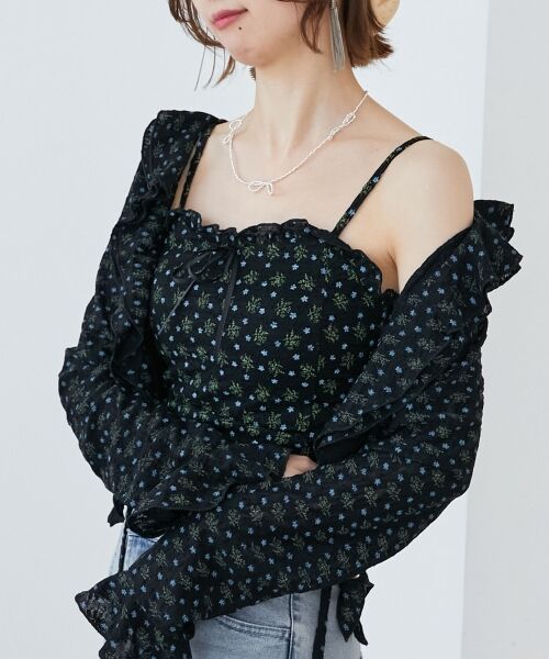 MAJESTIC LEGON / マジェスティックレゴン キャミソール・チューブトップ | カップ付きシャーリングキャミ | 詳細10