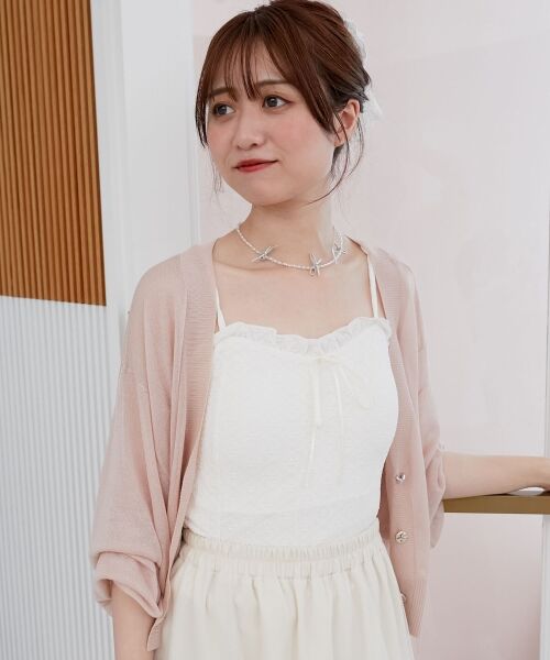 MAJESTIC LEGON / マジェスティックレゴン キャミソール・チューブトップ | カップ付きシャーリングキャミ | 詳細14