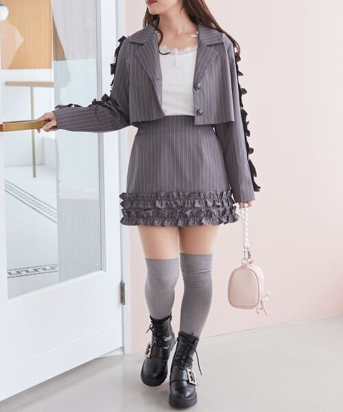 MAJESTIC LEGON / マジェスティックレゴン カットソー | レース使い肩リボントップス | 詳細1