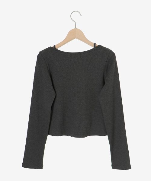 MAJESTIC LEGON / マジェスティックレゴン カットソー | レース使い肩リボントップス | 詳細30