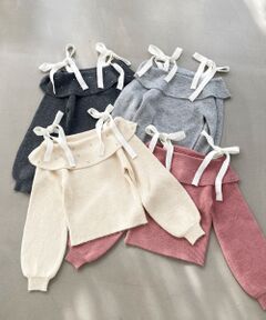 MAJESTIC LEGON / マジェスティックレゴン ニット・セーター | ビジューオフショルニット