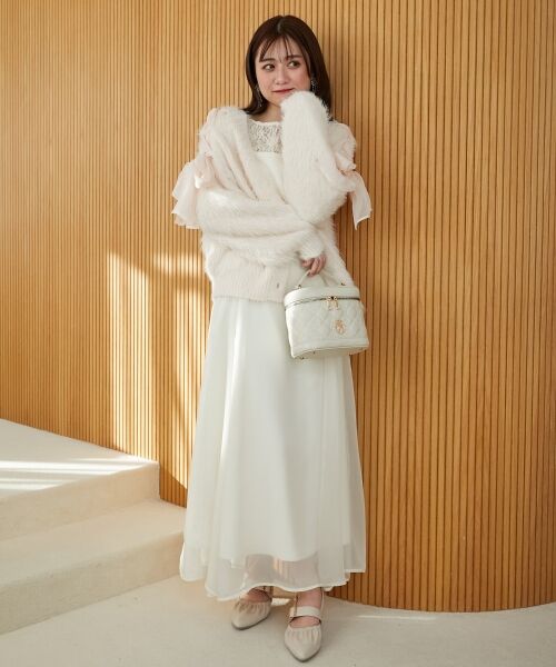 MAJESTIC LEGON / マジェスティックレゴン カーディガン・ボレロ | レースアップシャギーカーディガン | 詳細12