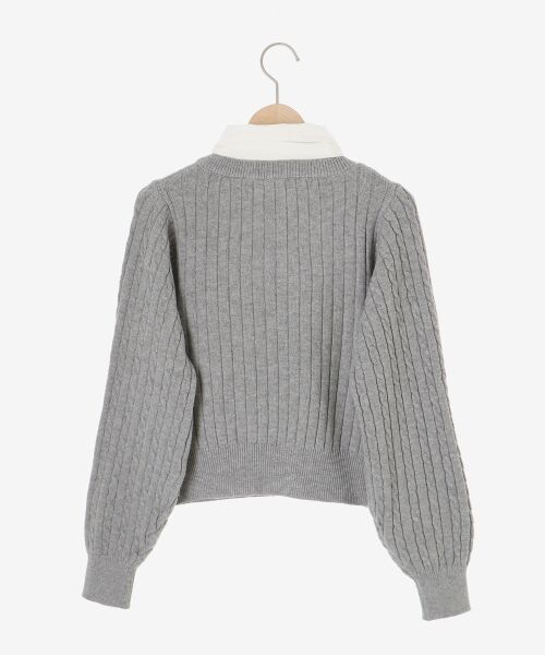 MAJESTIC LEGON / マジェスティックレゴン ニット・セーター | リボンタイセットシャツドッキングニット | 詳細24