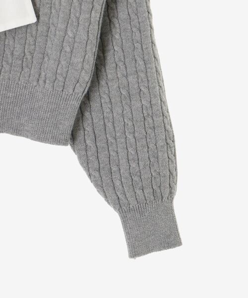MAJESTIC LEGON / マジェスティックレゴン ニット・セーター | リボンタイセットシャツドッキングニット | 詳細26