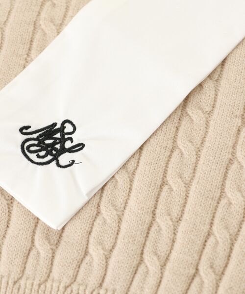 MAJESTIC LEGON / マジェスティックレゴン ニット・セーター | リボンタイセットシャツドッキングニット | 詳細28