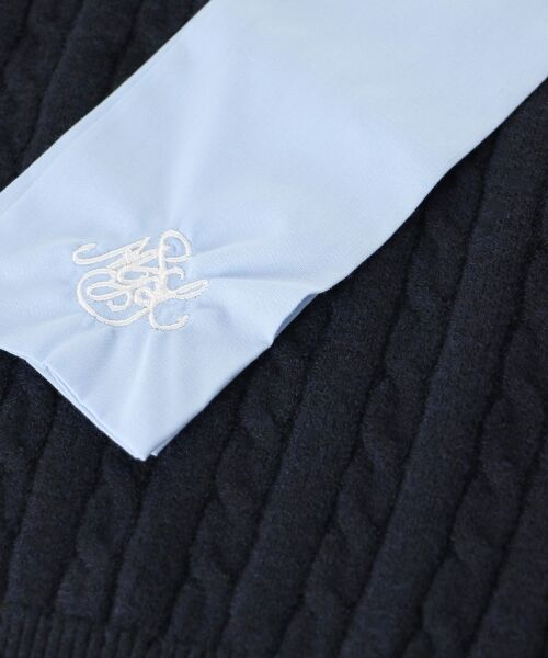 MAJESTIC LEGON / マジェスティックレゴン ニット・セーター | リボンタイセットシャツドッキングニット | 詳細29