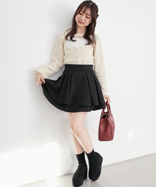 MAJESTIC LEGON / マジェスティックレゴン ニット・セーター | フロントギャザードッキングニット | 詳細1