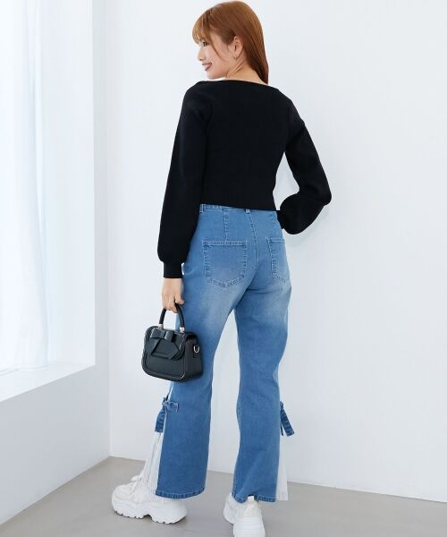 MAJESTIC LEGON / マジェスティックレゴン ニット・セーター | フロントギャザードッキングニット | 詳細19