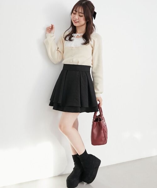 MAJESTIC LEGON / マジェスティックレゴン ニット・セーター | フロントギャザードッキングニット | 詳細2