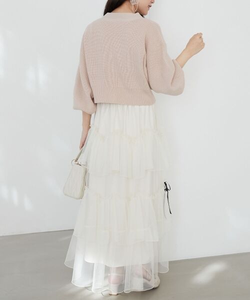 MAJESTIC LEGON / マジェスティックレゴン カーディガン・ボレロ | フラワーモチーフボタンカーディガン | 詳細12