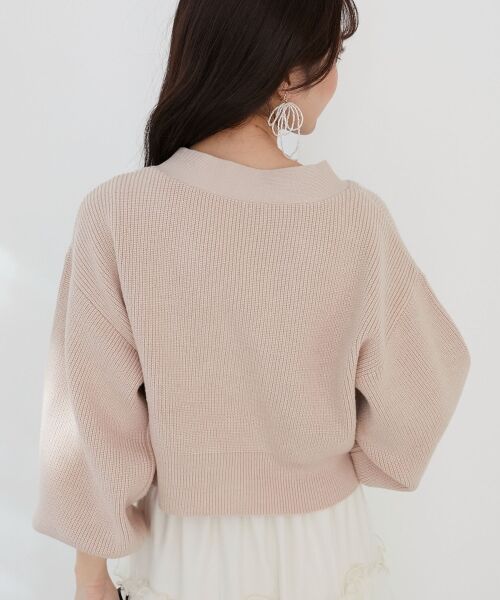 MAJESTIC LEGON / マジェスティックレゴン カーディガン・ボレロ | フラワーモチーフボタンカーディガン | 詳細15