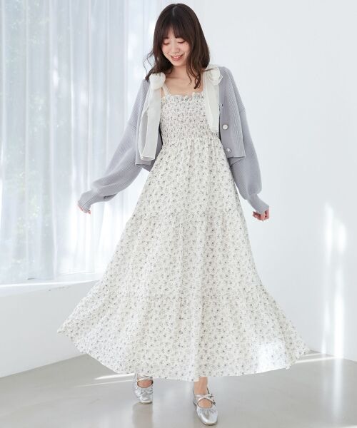 MAJESTIC LEGON / マジェスティックレゴン カーディガン・ボレロ | フラワーモチーフボタンカーディガン | 詳細2