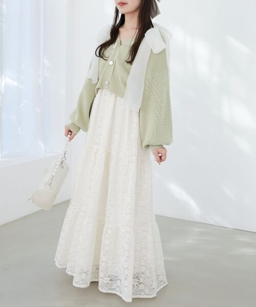MAJESTIC LEGON / マジェスティックレゴン カーディガン・ボレロ | フラワーモチーフボタンカーディガン | 詳細25