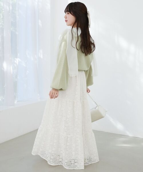 MAJESTIC LEGON / マジェスティックレゴン カーディガン・ボレロ | フラワーモチーフボタンカーディガン | 詳細26