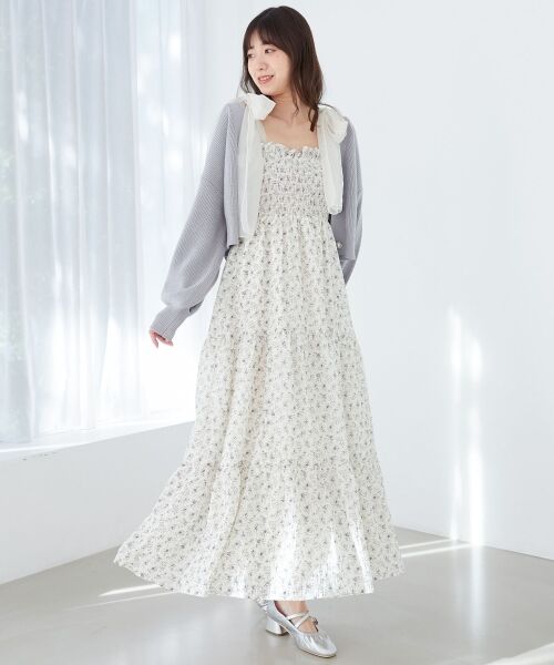 MAJESTIC LEGON / マジェスティックレゴン カーディガン・ボレロ | フラワーモチーフボタンカーディガン | 詳細3