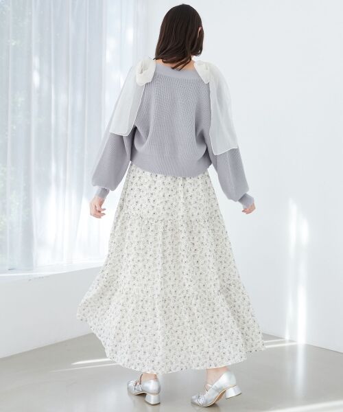 MAJESTIC LEGON / マジェスティックレゴン カーディガン・ボレロ | フラワーモチーフボタンカーディガン | 詳細4