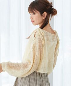 MAJESTIC LEGON / マジェスティックレゴン ニット・セーター | レースアップメッシュニット