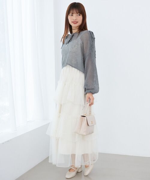 MAJESTIC LEGON / マジェスティックレゴン ニット・セーター | レースアップメッシュニット | 詳細29